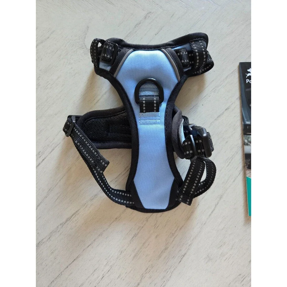 PoyPet No Pull Dog Harness XS, Reflective Vest with Front Clip & Handle